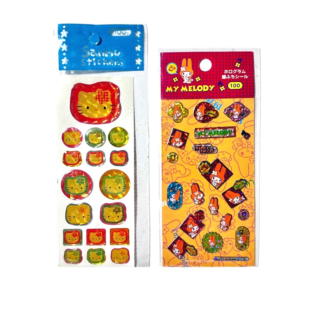 Vintage Sanrio Stickers My Melody Pix Press 2002 Hello Kitty Y2k 00s